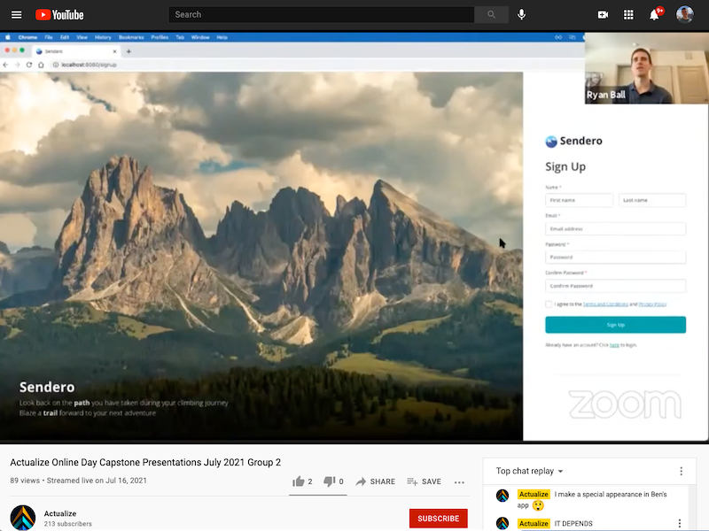 Sendero Youtube